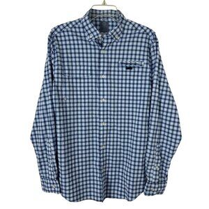 Vineyard Vines NEW Harbor Shirt Blue Plaid Men's Med Outdoors Fishing Gorpcore